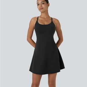 HALARA Black Dress with Green Tag